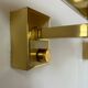 Pair of vintage wall lights, brass, Italy 1970