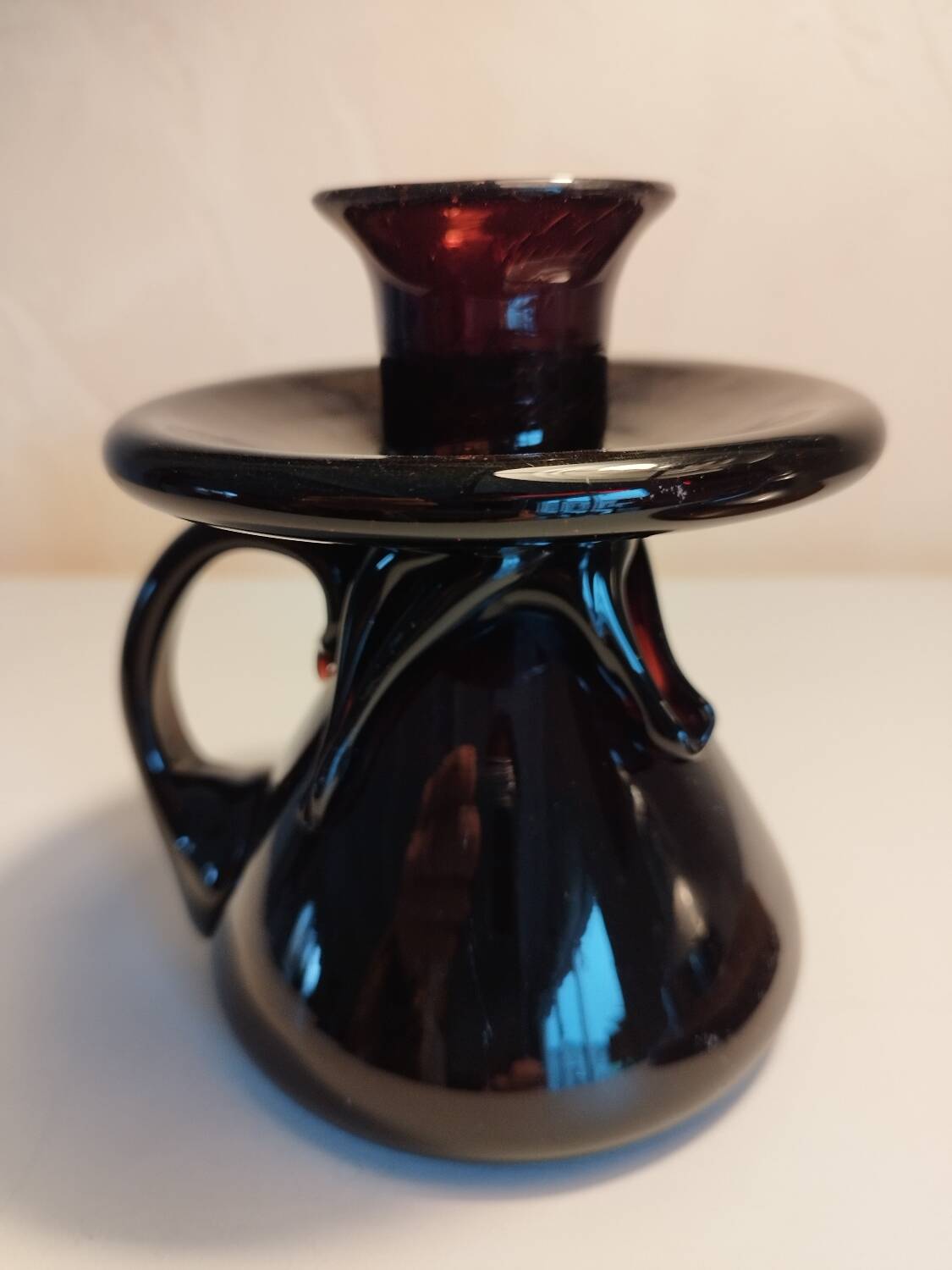 Biot bubble glass candle holder