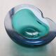 Empty pocket in murano glass two blues