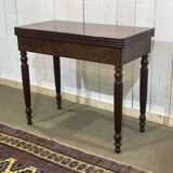 Louis Philippe 19th-century gaming table in mahogany.