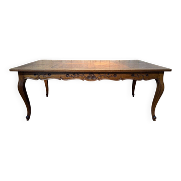 Table de ferme – Style Louis XV – Chêne massif – Début XXe