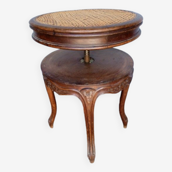 Piano stool carved wood St Louis XV ep XIXem