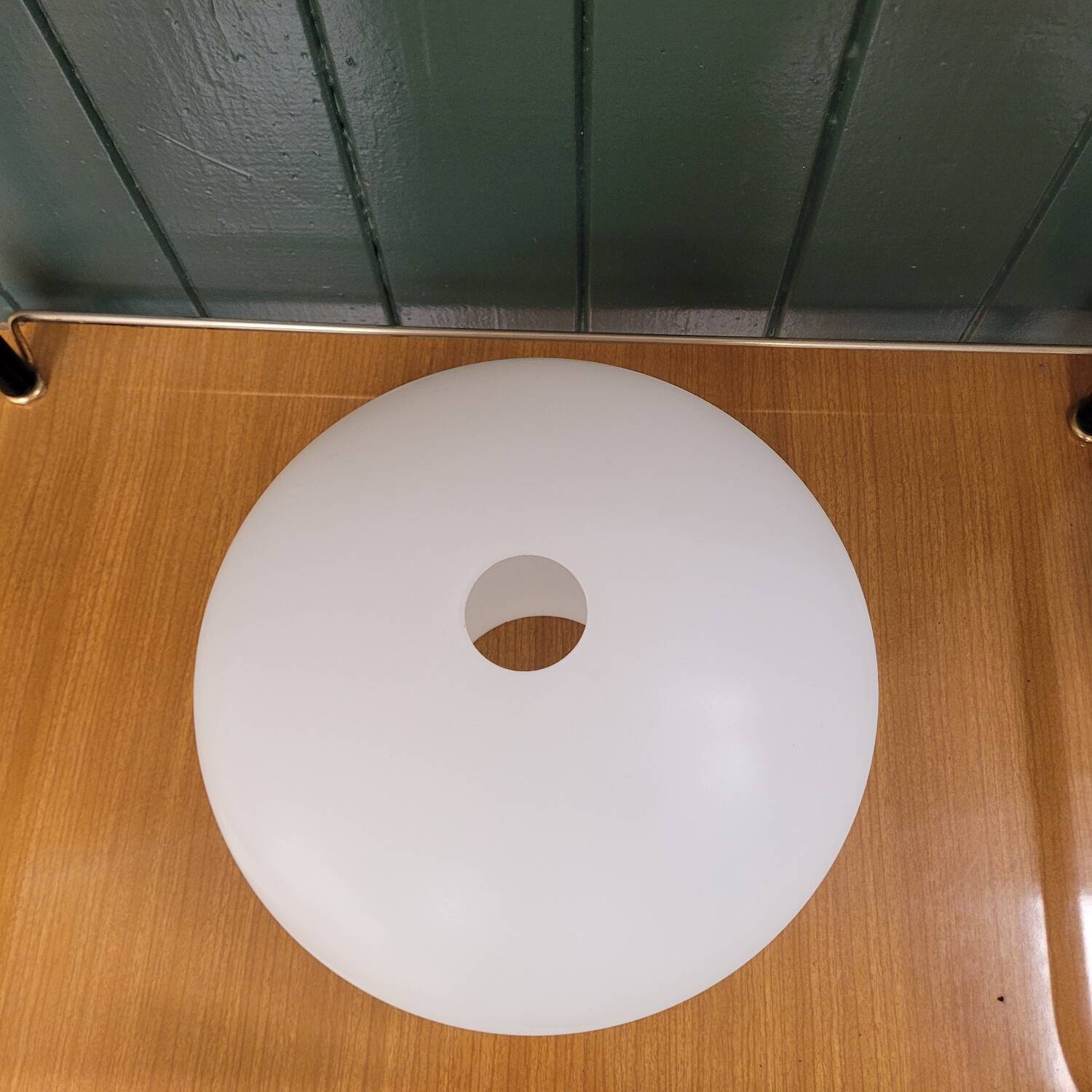 Pebble Lampshade in Satin Opaline, Circa 1960