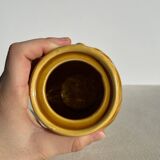 Provençal vase / Mustard yellow olive pot Proceram