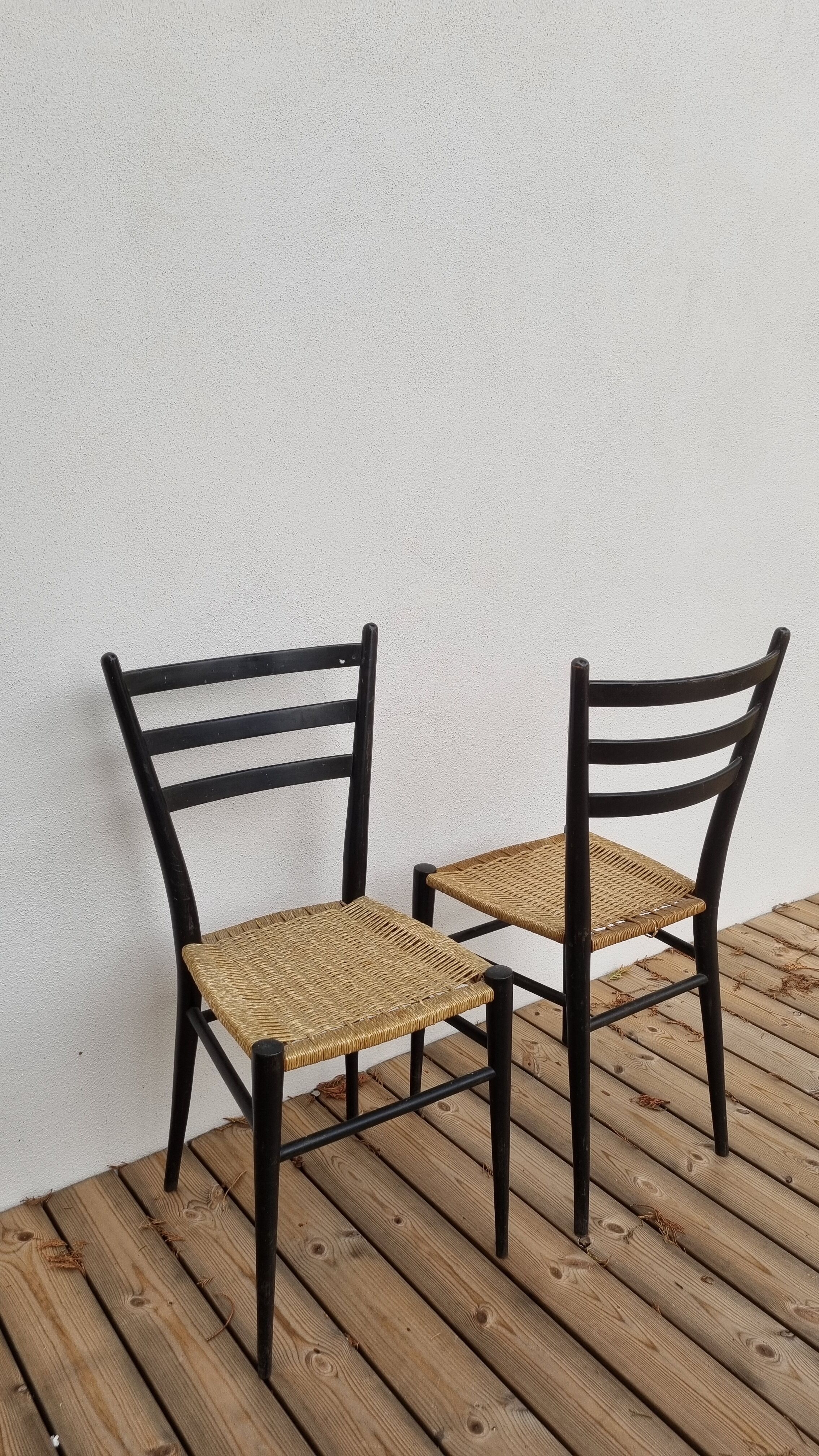 Paire chaises vintage italienne