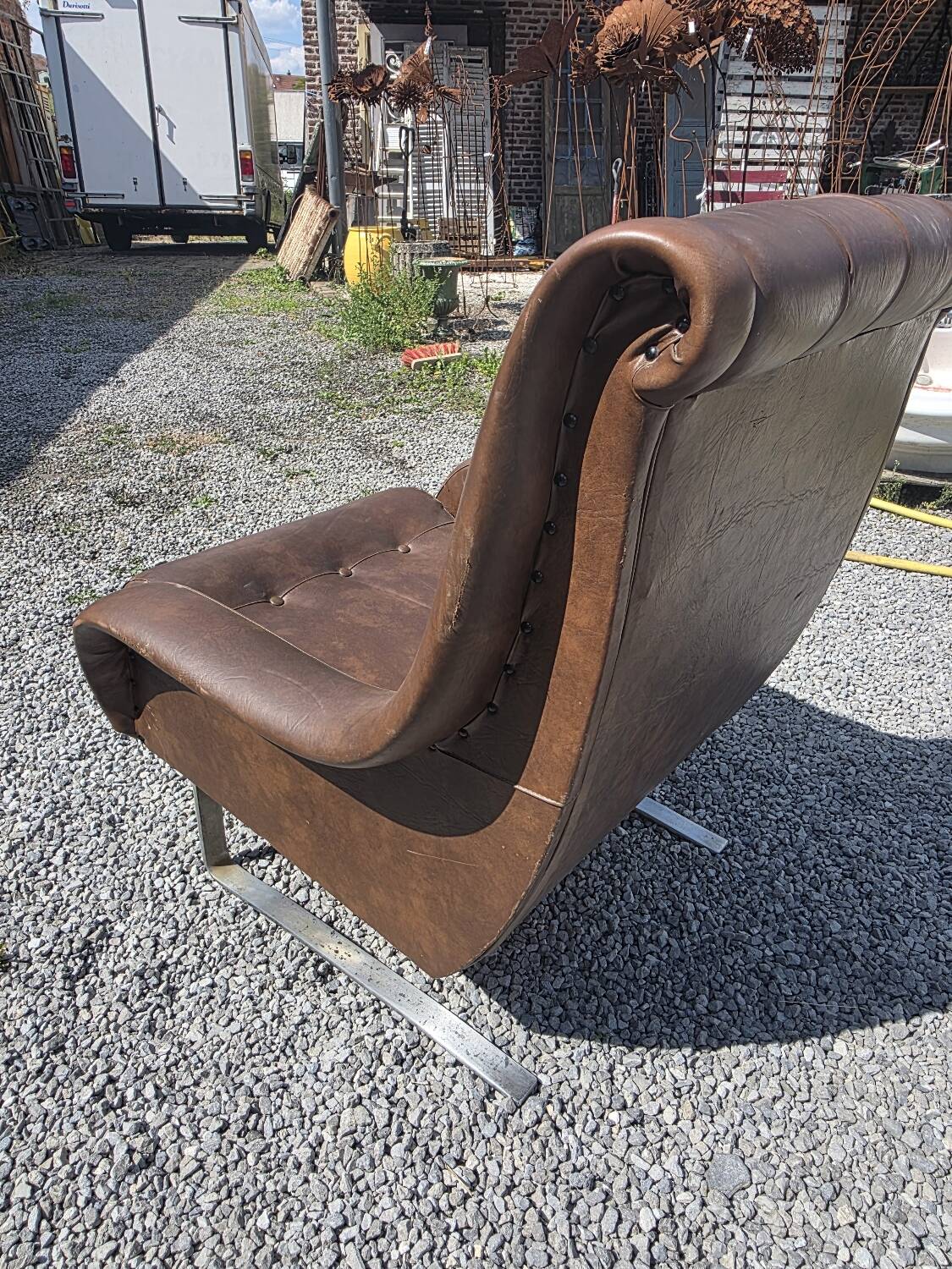 Fauteuil Varam pieds luge