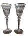 Set Of Two Large Saint Louis "Excellence" Glasses, 24.9 cm Tall