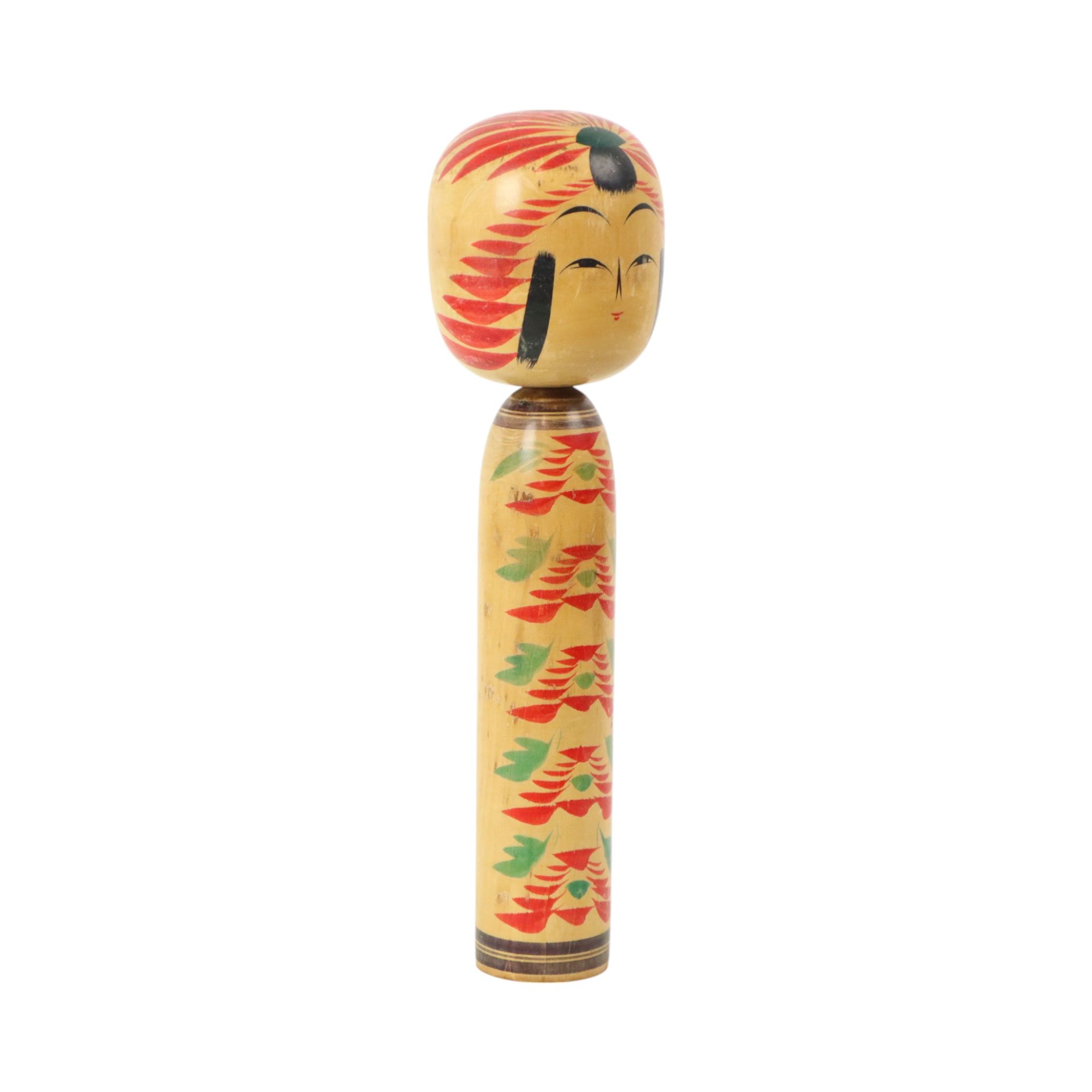Large Kokeshi Doll XL Size Wood Japan Showa Period 38cm