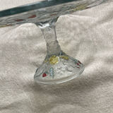 Cake stand with strawberry decoration