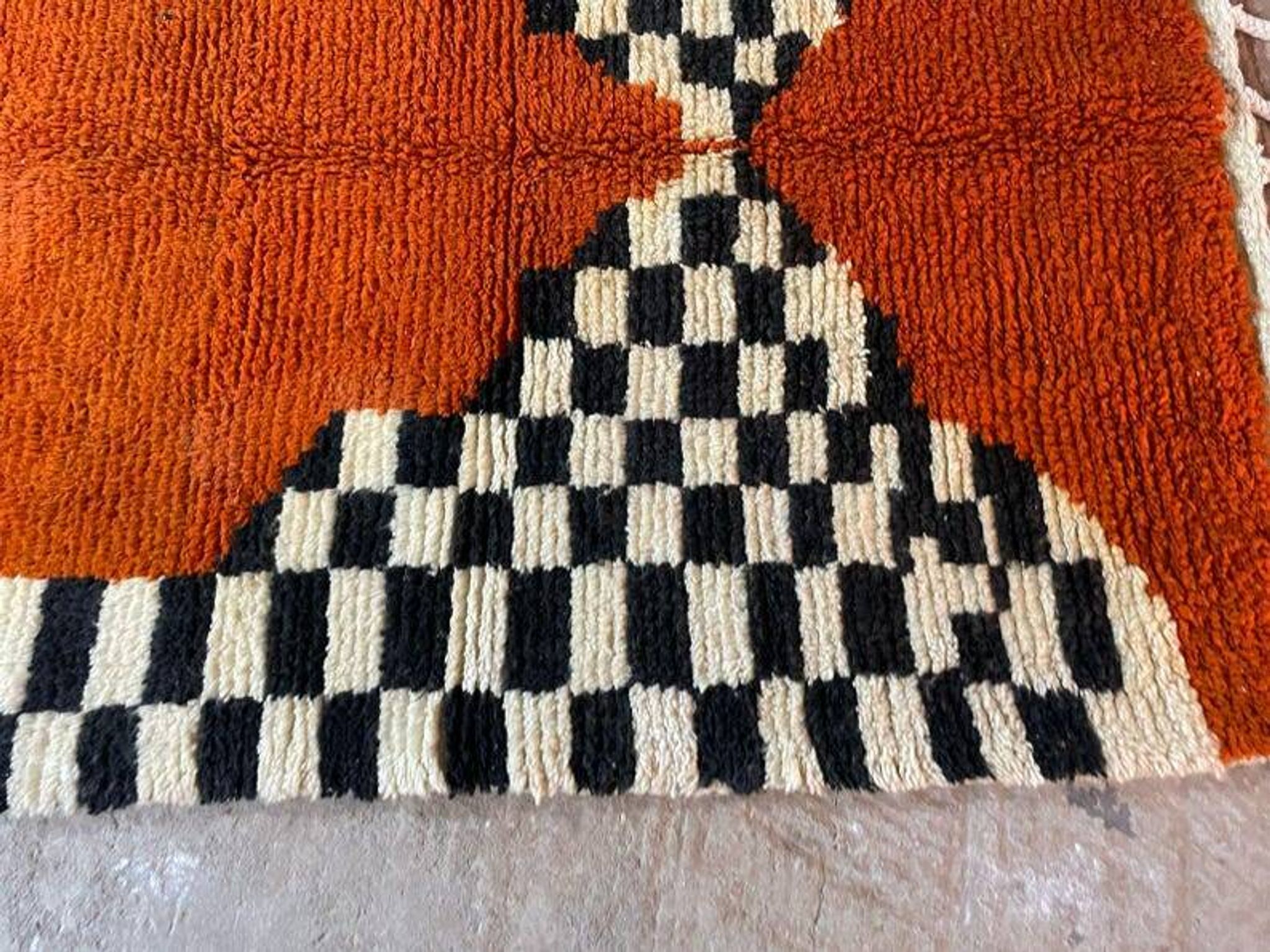 Tapis berbère marocain authentique tissé à la main 200cmx200cm