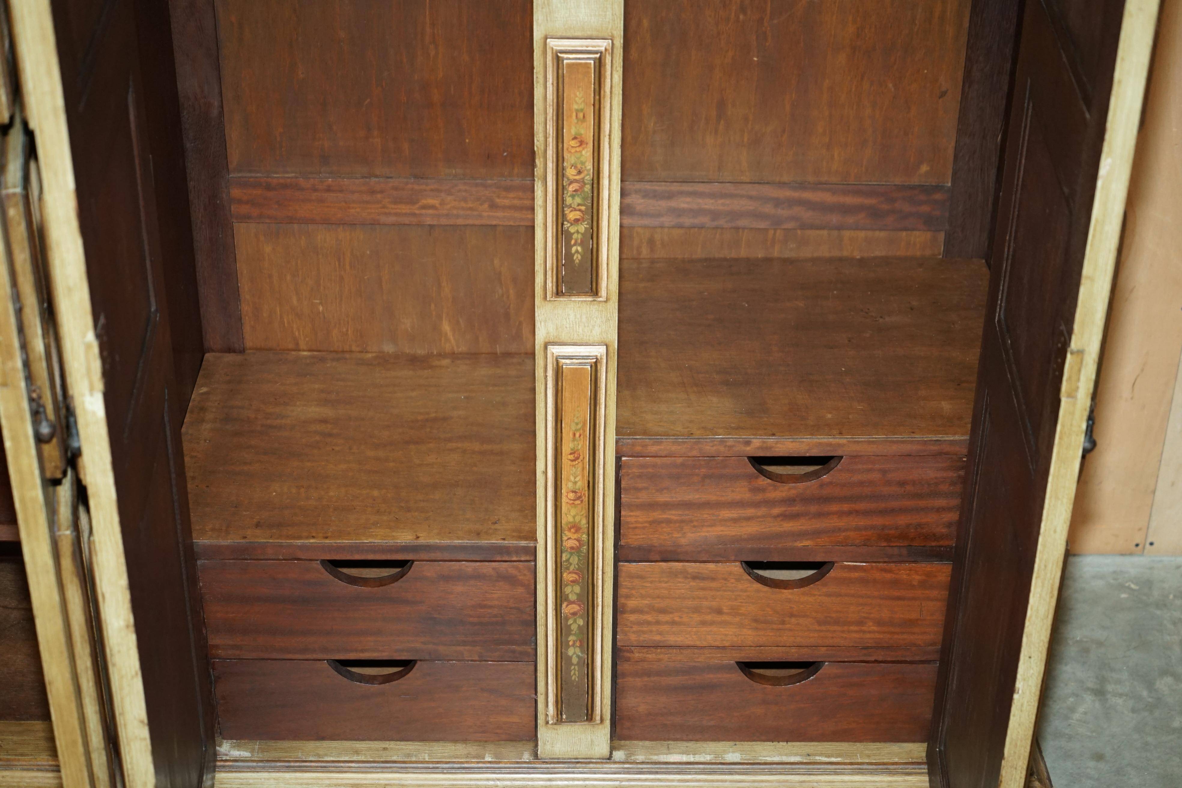 Vintage Italian oak wardrobe