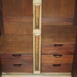 Vintage Italian oak wardrobe