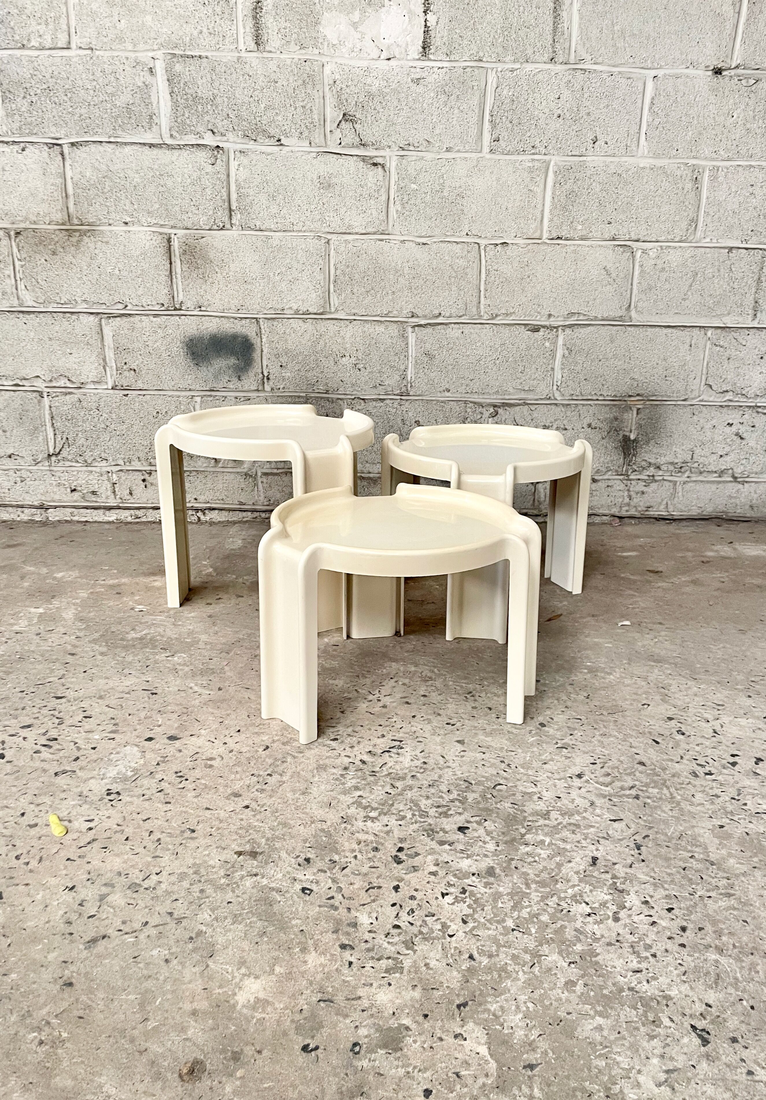 Nesting tables by Giotto Stoppino for Kartell, 1960s