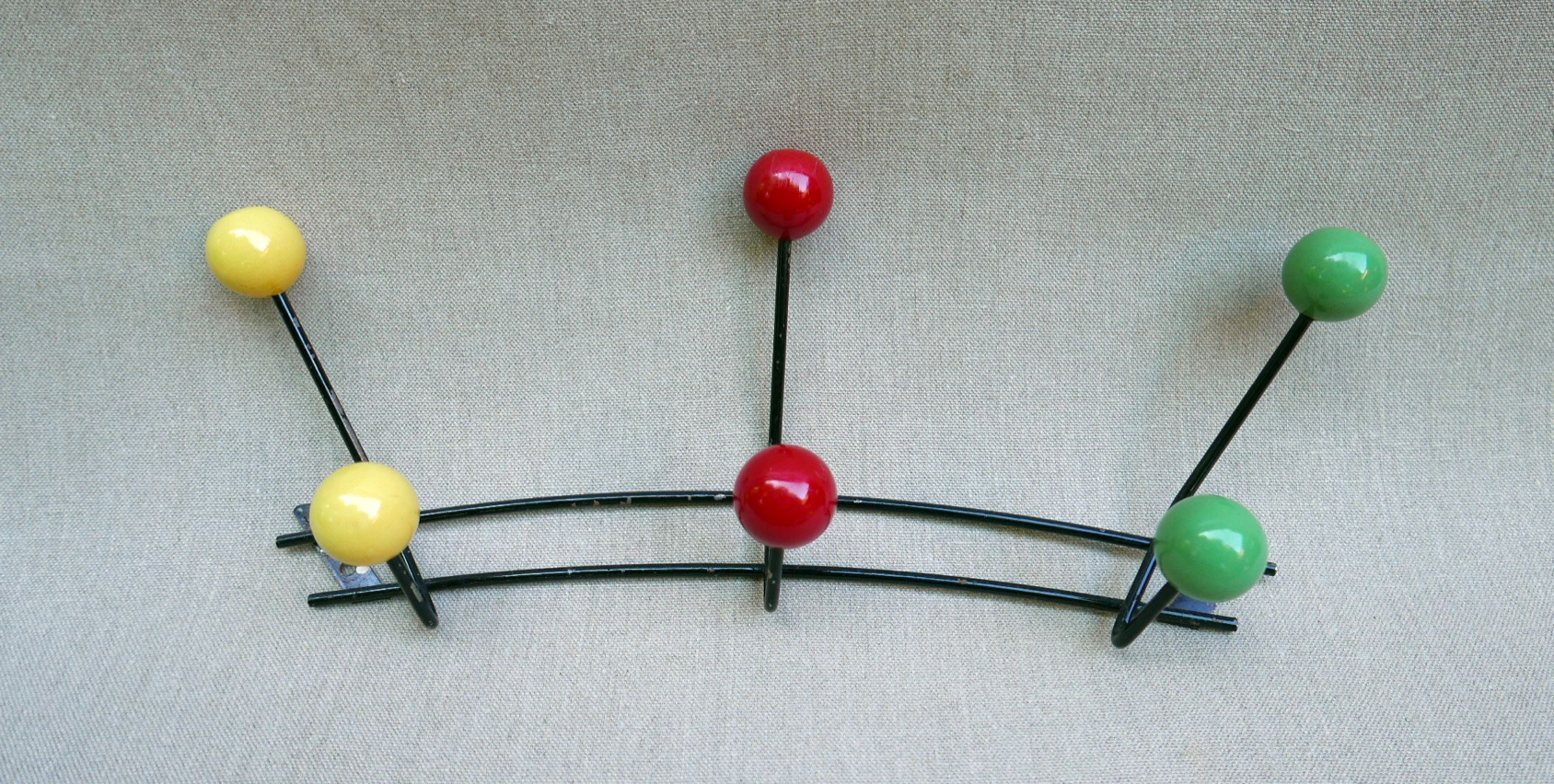 Coat rack balls vintage
