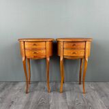 Pair of Louis XV Style Bedside Tables, Late 19th Century