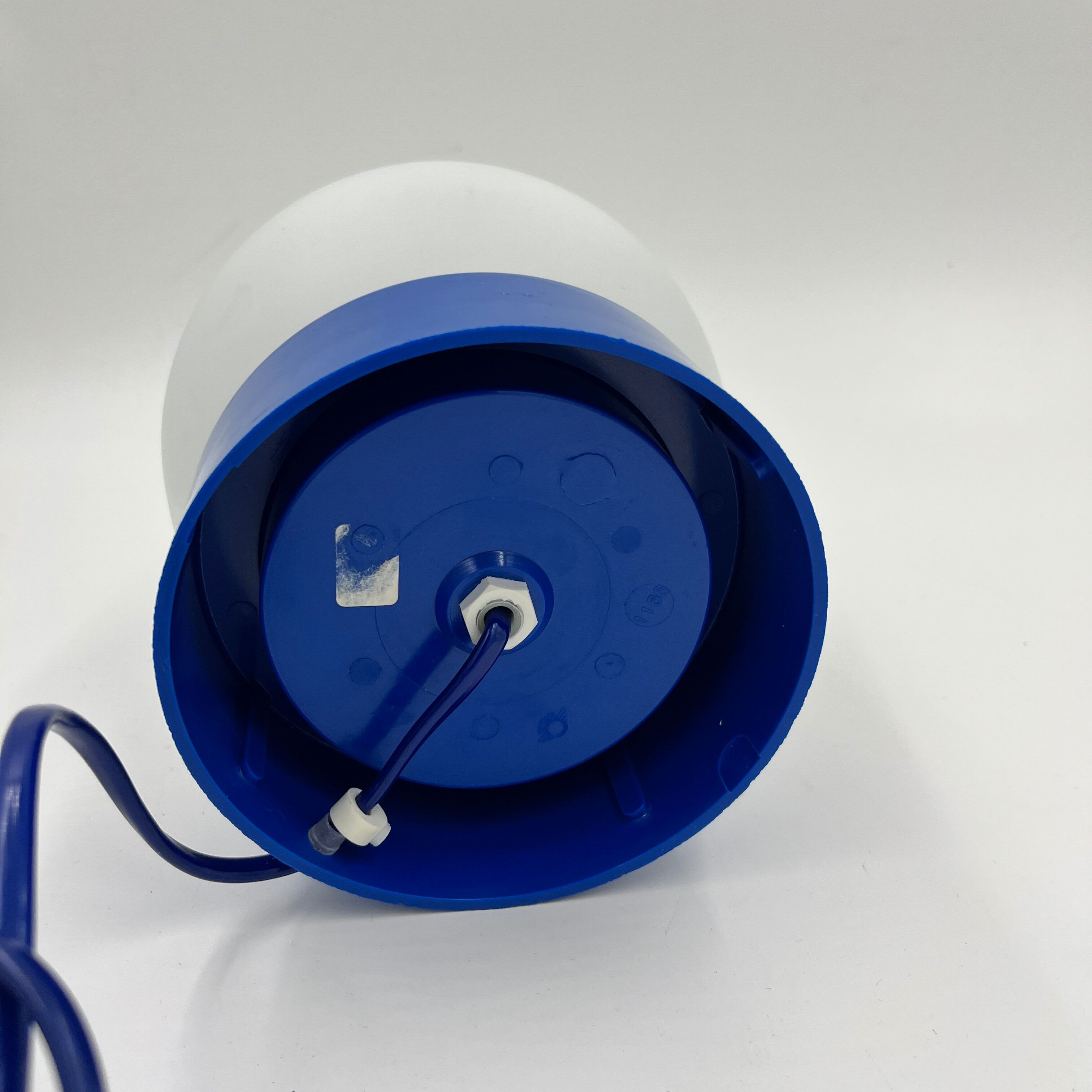 Blue table lamp Domec 80s