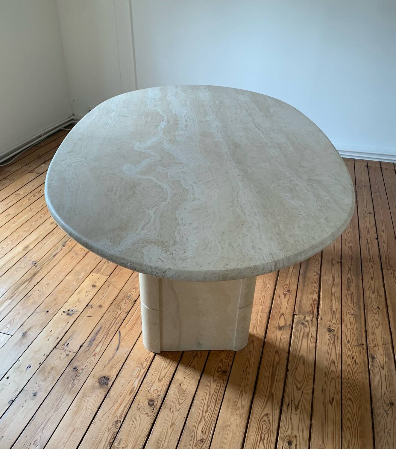 Roche Bobois travertine table