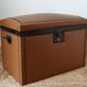 Vintage wooden and faux leather dome-shaped mallet