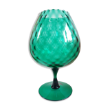Vase verre Empoli vert anglais