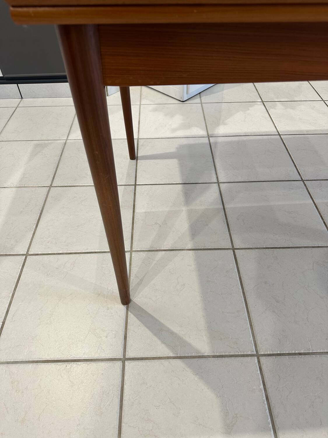 Vintage 1970s extendable Scandinavian teak table