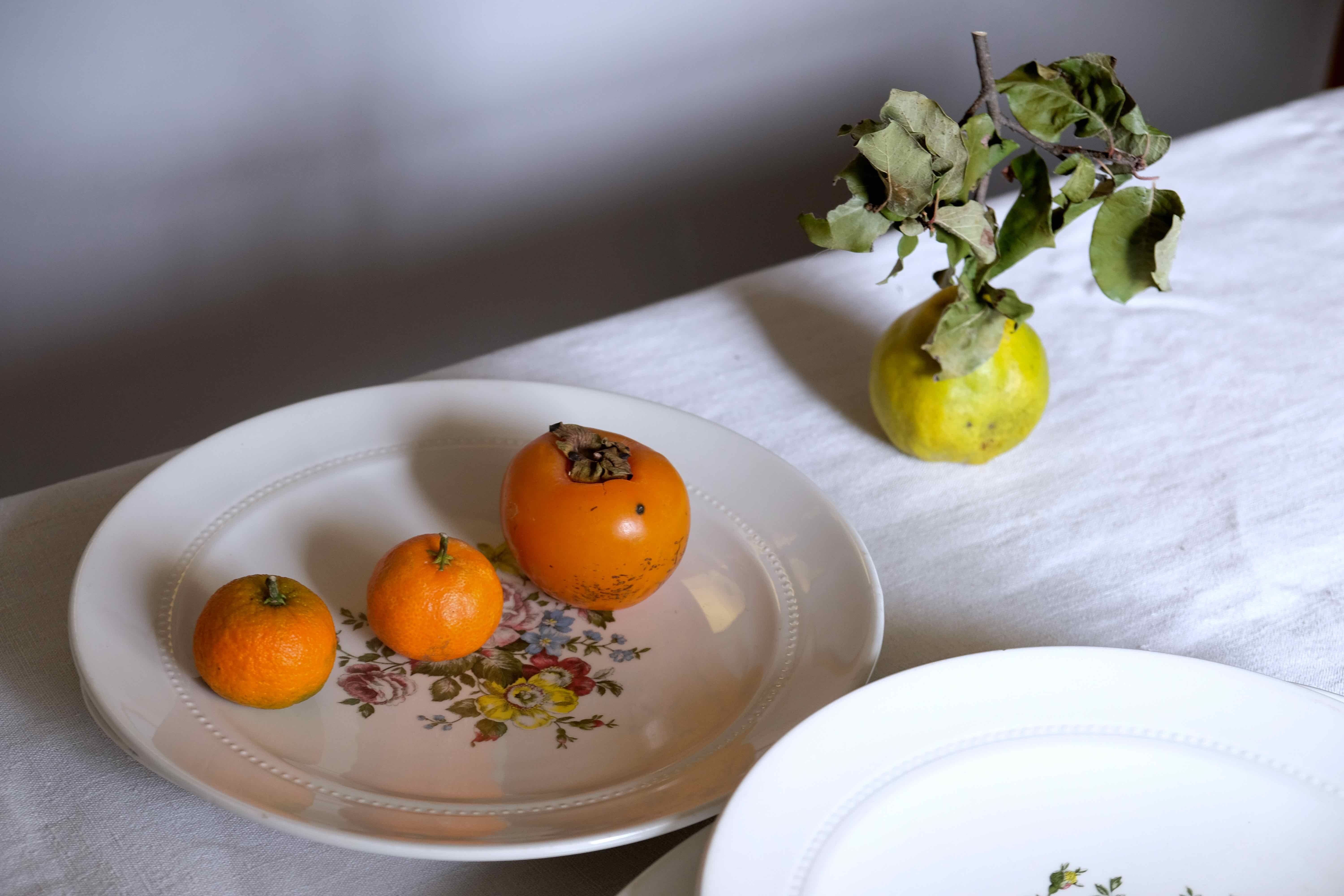 Flat french antique faience of Lunéville China Keller & Guerin 1889 "Chaillot of Vercor" décor of flowers