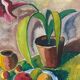 Original Swedish Oil on Canvas – “Flowers and Fruit” by Bror Göransson