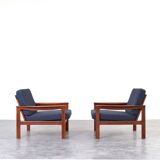 Mid-Century Danish Teak Lounge Chairs by Arne Vodder for Komfort, 1960s, Se