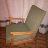 Armchair 50's scandinavian khaki
