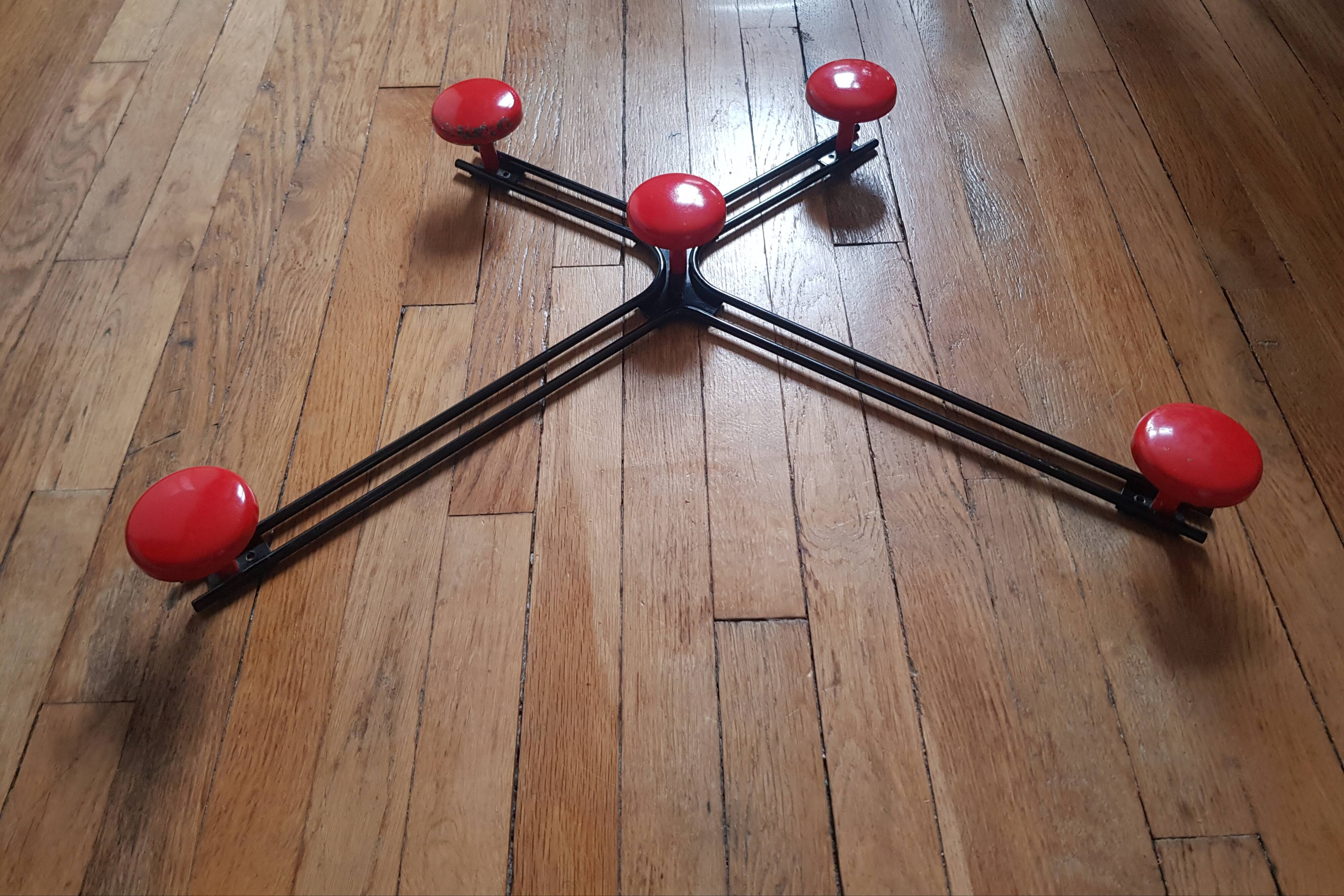 Vintage star wall coat rack