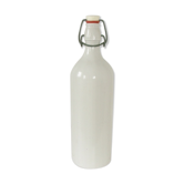 M.K.M. bottle in white enamelled sandstone 75cl