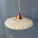 Vintage Louis Kalff enamel opaline glass pendant lamp