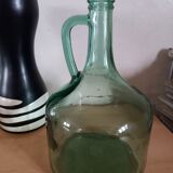 Old glass bottle green tones