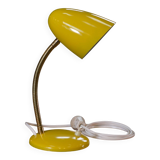 Yellow lacquered desk lamp, 1960s design