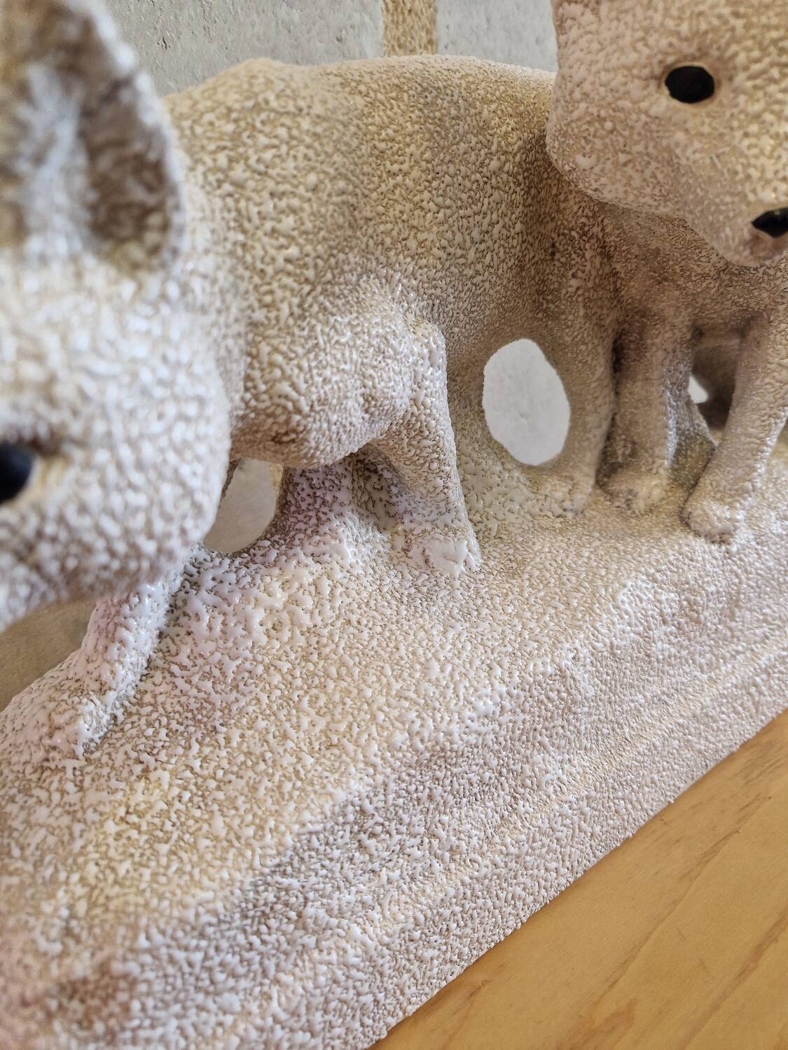 Vinsare Sèvres Ceramic Fox Pair