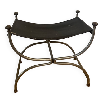 Tabouret curule, attribué à la Maison JANSEN, années 1960-70