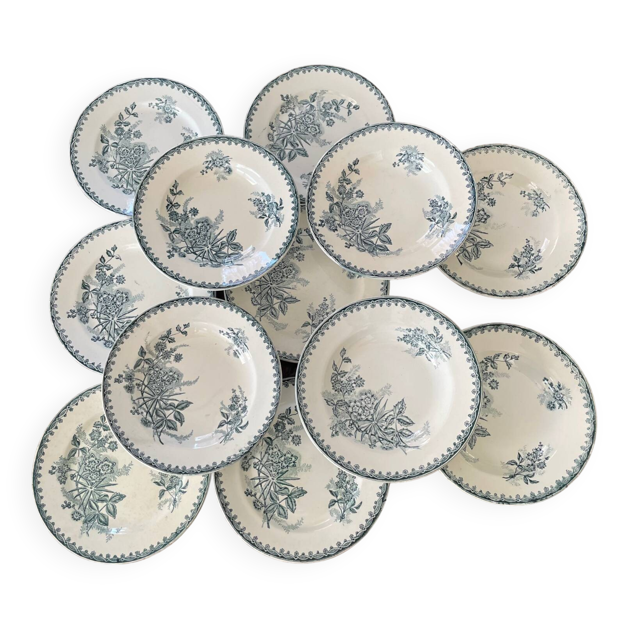 12-piece “Terre de fer” service, Margot model