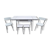 Formica table 2 chairs 2 stools