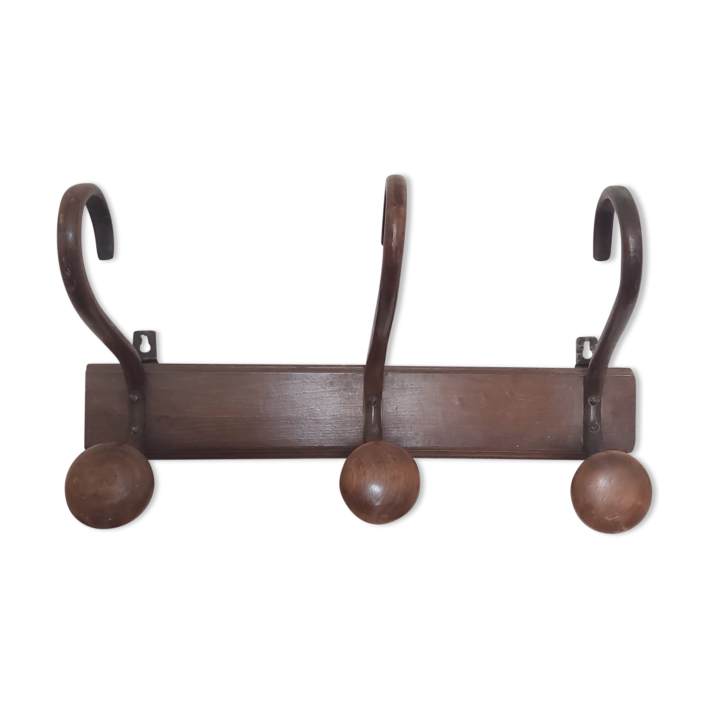 Vintage wooden coat rack