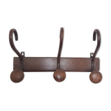 Vintage wooden coat rack