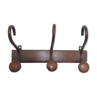 Vintage wooden coat rack