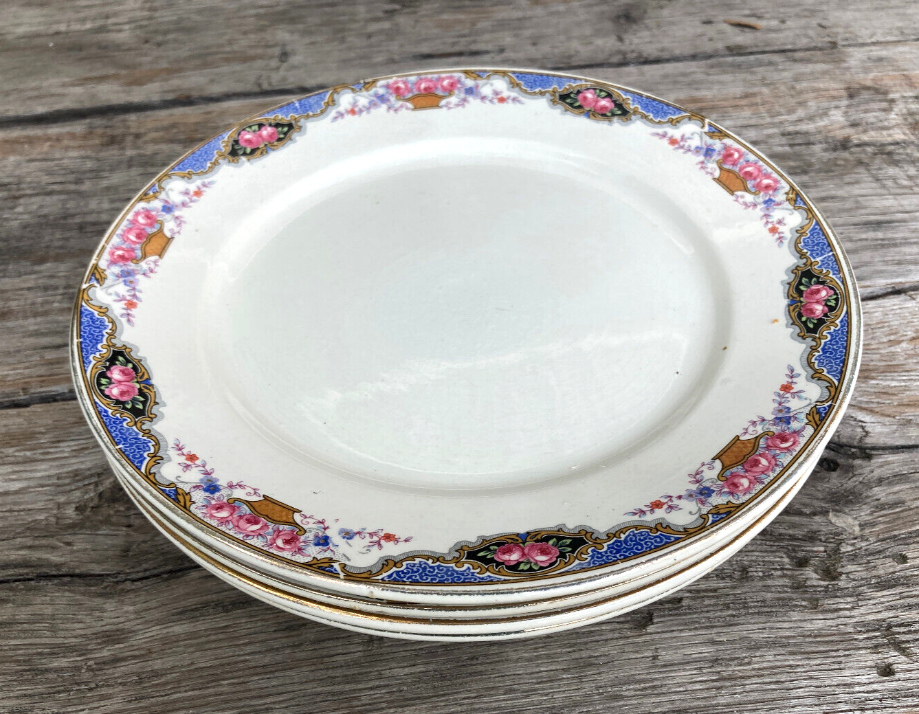 5 dessert plates Digoin  - Art Deco