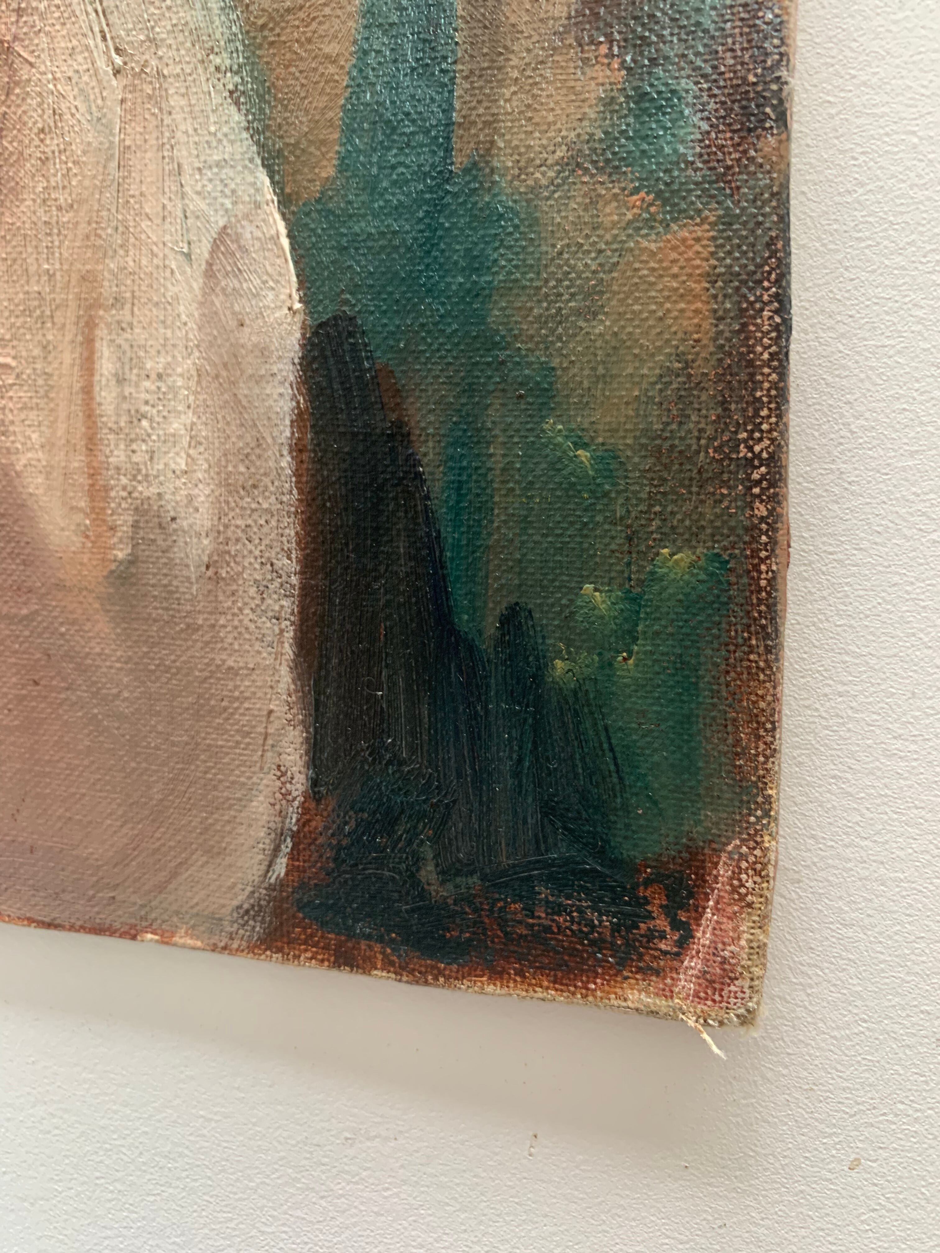 Oil painting portrait woman