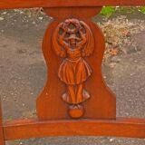 Pair of carved armchairs