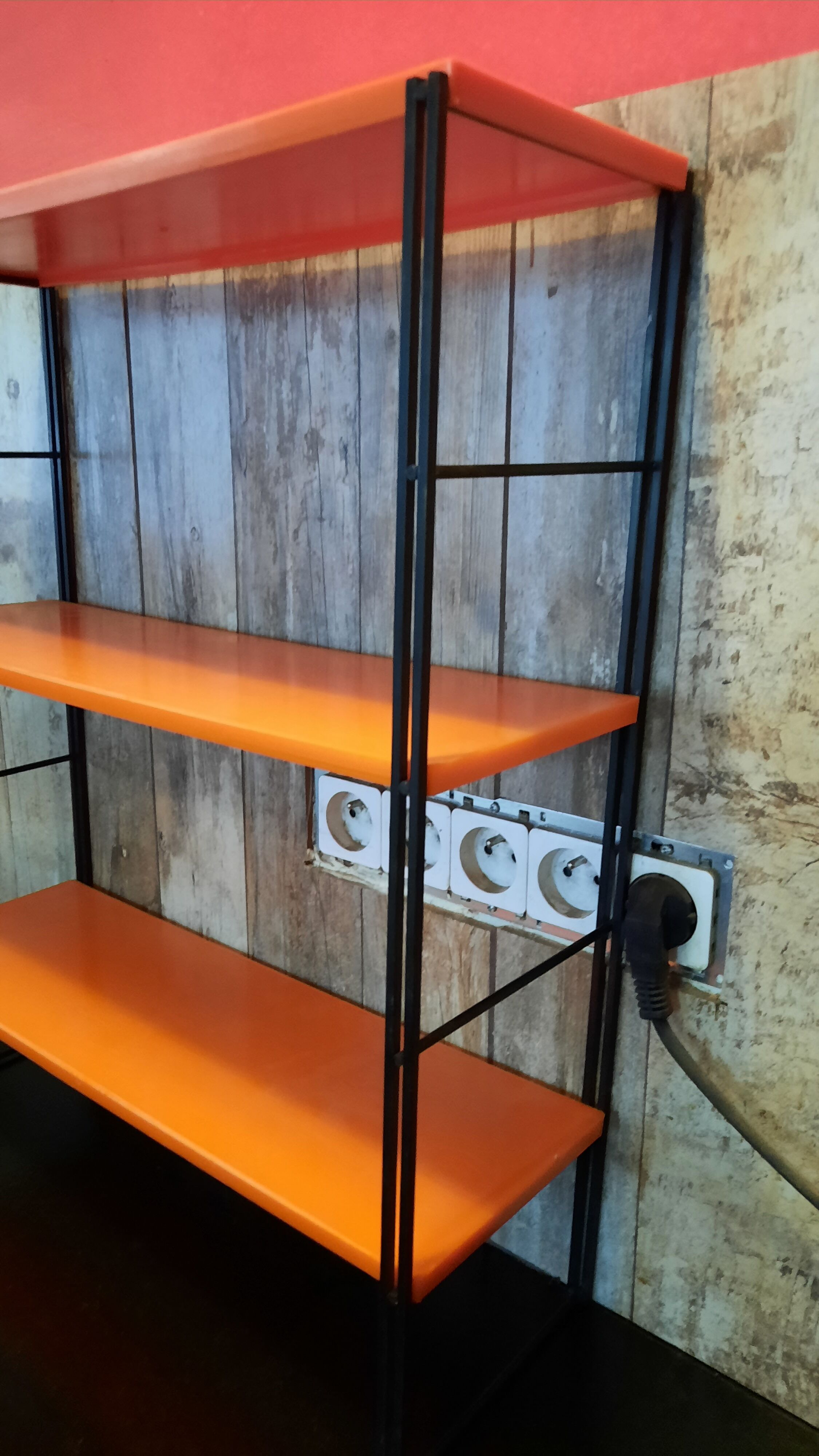 Orange thong shelf