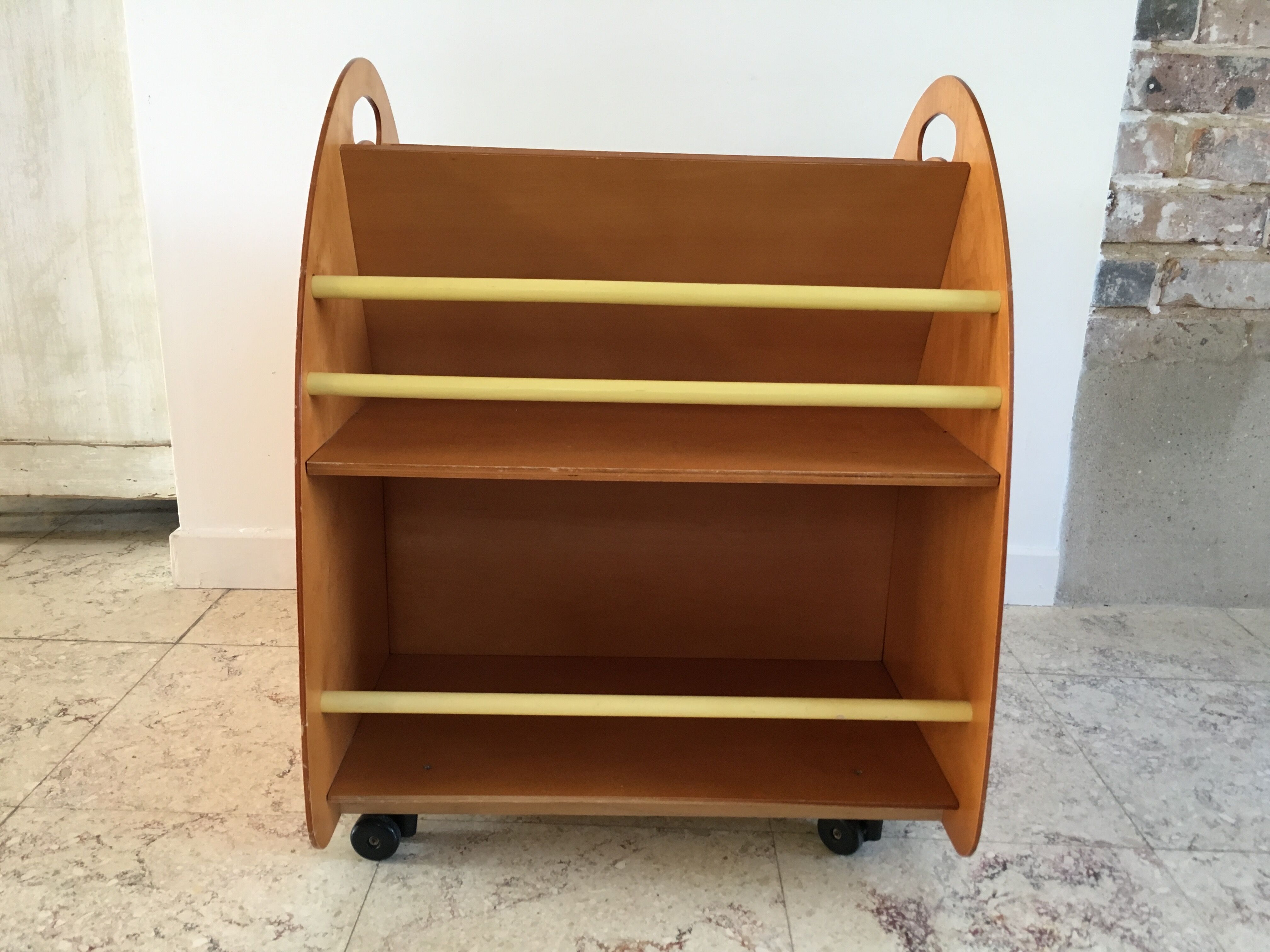 Library on vintage wheels