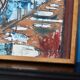 Original Swedish oil on canvas from the mid-century "Marina" by Steu (1971) - Framed