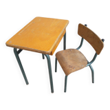 School desk with a chair