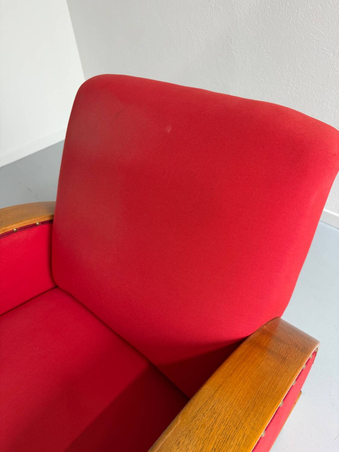 2 anciens fauteuils club art déco années 30 structure bois courbé