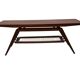 Table basse en teck dans le style de Louis van Teeffelen, années 1960