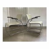 Bauhaus style arm chairs, easy chairs, Auping, The Netherlands, 1930s